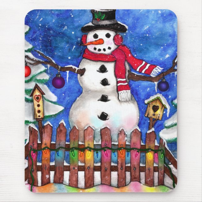 Mousepad Garden Snowman (Frente)