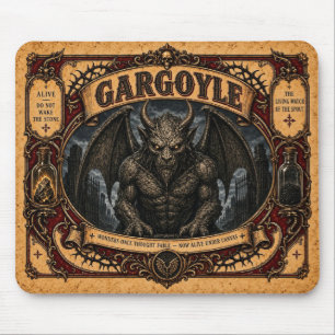 Mousepad Gárgula, Monstro de Circo Vintage