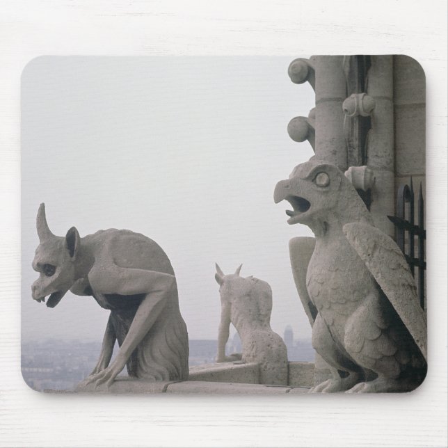 Mousepad Gárgulas na balaustrada do grandioso (Frente)