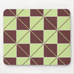 Mousepad Gárgyle do Checkerboard Verde e Castanho