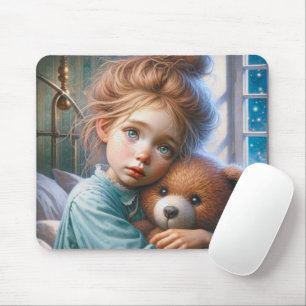 Mousepad Garota Abrindo Urso de Teddy