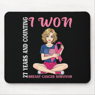 Mousepad Garota Bonita 27 Anos E Contando Que Ganhei Cance