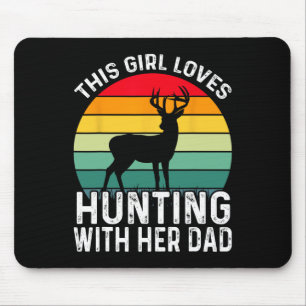 Mousepad Garota Caçadora Com Seu Pai Dia de os pais 1