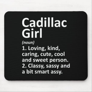 Mousepad Garota Cadillac Mi Michigan Cidade Divertida Casa