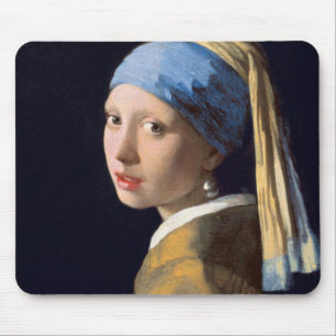 Mousepad Garota Com Um Raio De Pérola De Johannes Vermeer