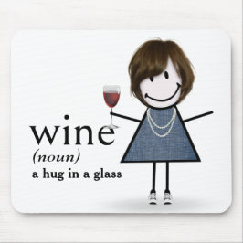 Mousepad Garota com Vinho