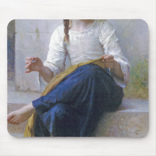 Mousepad Garota costurando, Bouguereau (Frente)