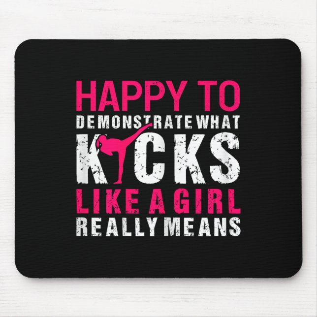 Mousepad Garota de Kickboxing (Frente)