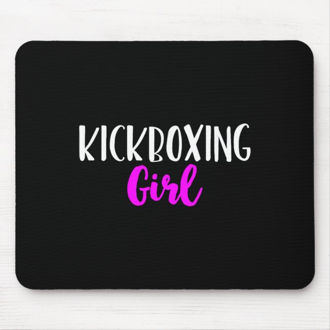 Mousepad Garota de Kickboxing Mulheres Divertido Presente F (Frente)