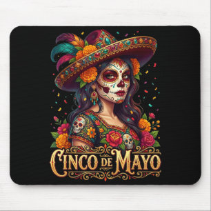 Mousepad garota do cinco de maio festa mexicana 5 de maio C