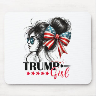 Mousepad Garota do Trump Coque Desarrumado Óculos de Sol Tr