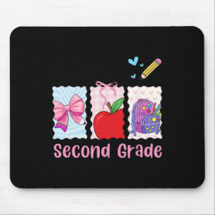 Mousepad Garota Elegante De Volta à Escola Olá Segundo Ano