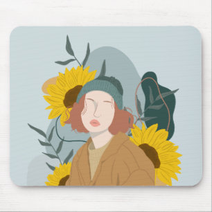 Mousepad garota ensolarada