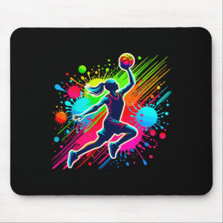 Mousepad Garota Jogadora de Basquete