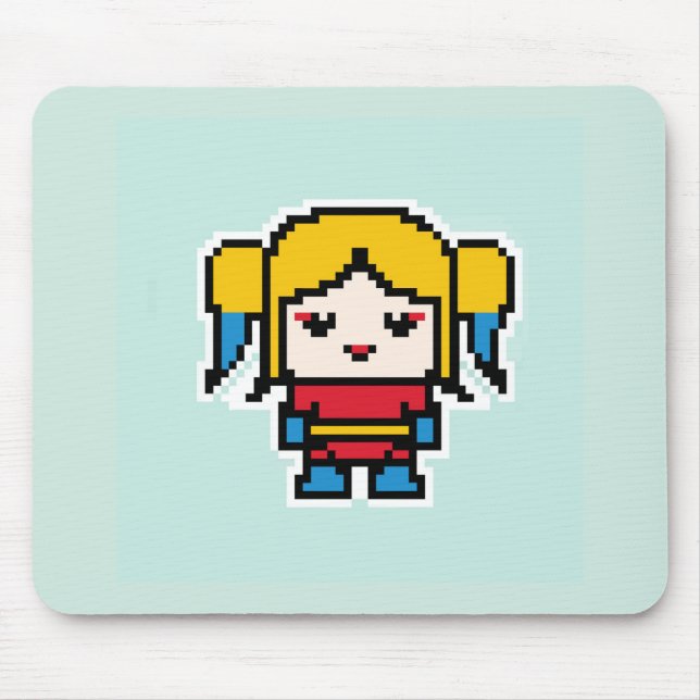 Mousepad Garota má pixelada fofa (Frente)