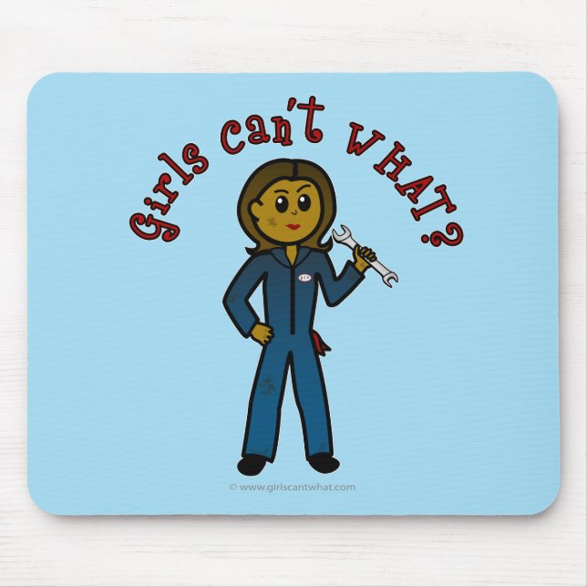 Mousepad Garota Mecânica Escura (Frente)