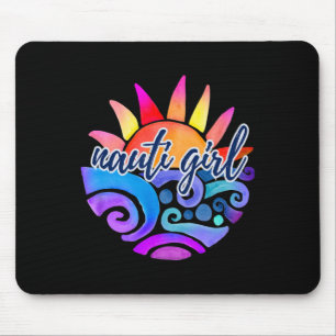 Mousepad Garota Nauti Divertida Náutica Tropical Vela Barco
