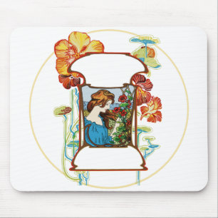 Mousepad Garota no Jardim