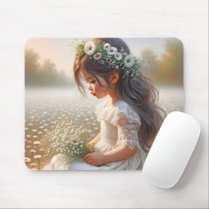 Mousepad Garota Pequena No Campo Daisy
