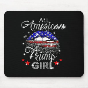 Mousepad Garota Trump Americana Boca Diamante