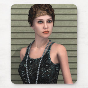 Mousepad Garota Vintage