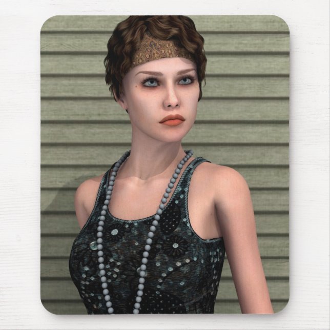 Mousepad Garota Vintage (Frente)