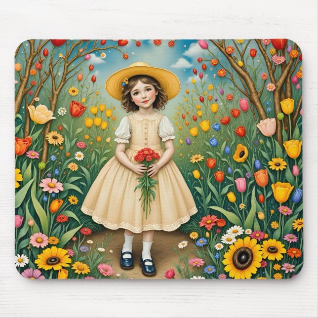 Mousepad ~ Garota Vintage Doce ~ (Frente)