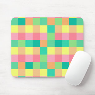 Mousepad Garotas Coloridas de Padrões Pastel Bonitas