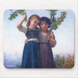 Mousepad Garotas com o Ramal de Cereja, Bouguereau