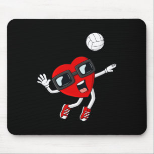 Mousepad Garotas do dia de os namorados Diversão de Voleibo