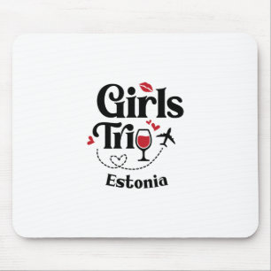 Mousepad Garotas do Vinho Fofas Viagem Estônia Férias