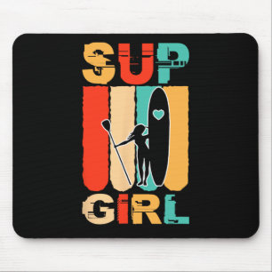 Mousepad Garotas Engraçadas Sup Stand Up Paddle Praticante