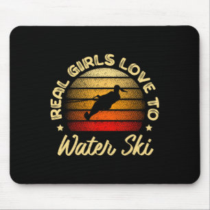 Mousepad Garotas Reais Amam Esquiar Na Água Esquiador Aquát