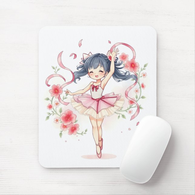 Mousepad Garotinha bailarina fofa (Com mouse)