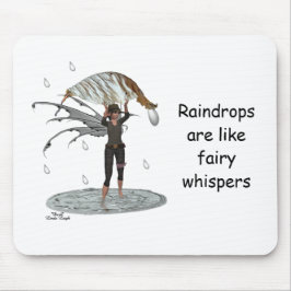 Mousepad Garoto Chuva Fada Com Pão De Mão Folha