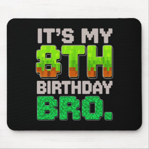 Mousepad Garoto de Aniversário Divertido É Meu 8º Aniversár