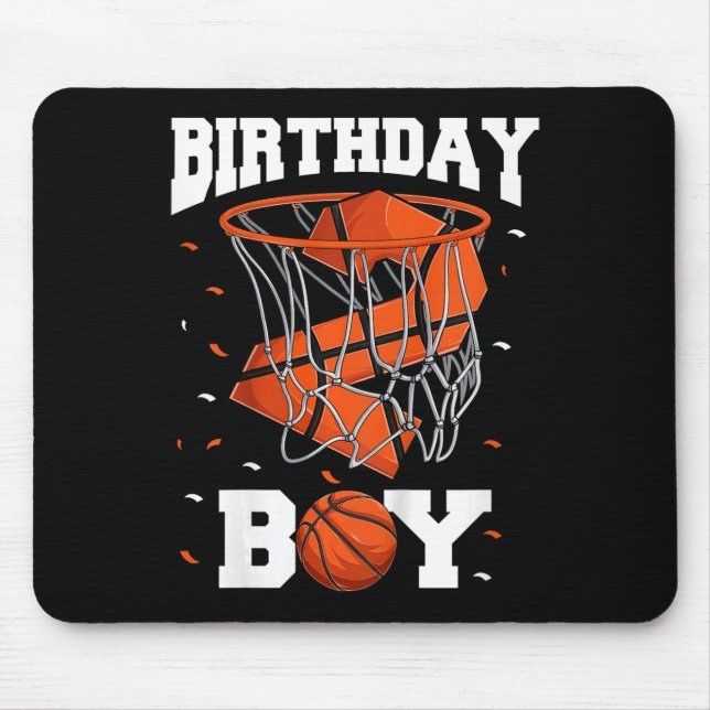 Mousepad Garoto segundo aniversário De Basquete De Dois Ano (Frente)