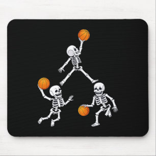 Mousepad Garotos De Bolhas De Halloween Skeleton Dunking