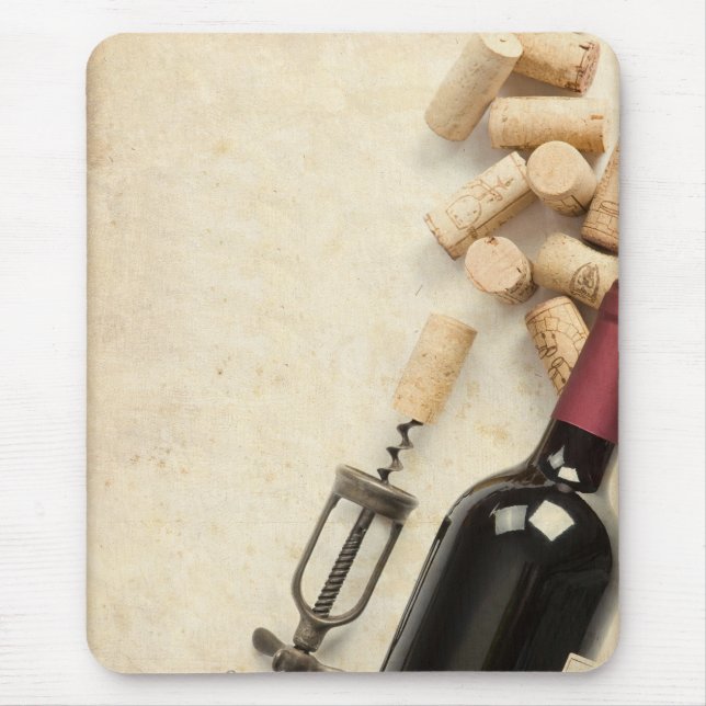 Mousepad Garrafa de vinho (Frente)