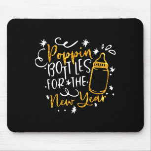Mousepad Garrafa Pn Para O Ano Novo Feliz Ano Novo