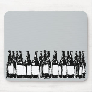 Mousepad garrafas de cerveja