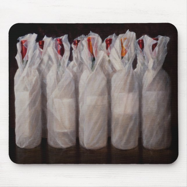 Mousepad Garrafas de vinho envolvidas 2010 (Frente)