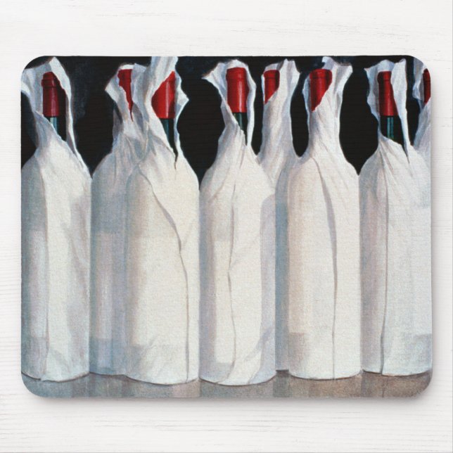 Mousepad Garrafas de vinho envolvidas número 1 1995 (Frente)