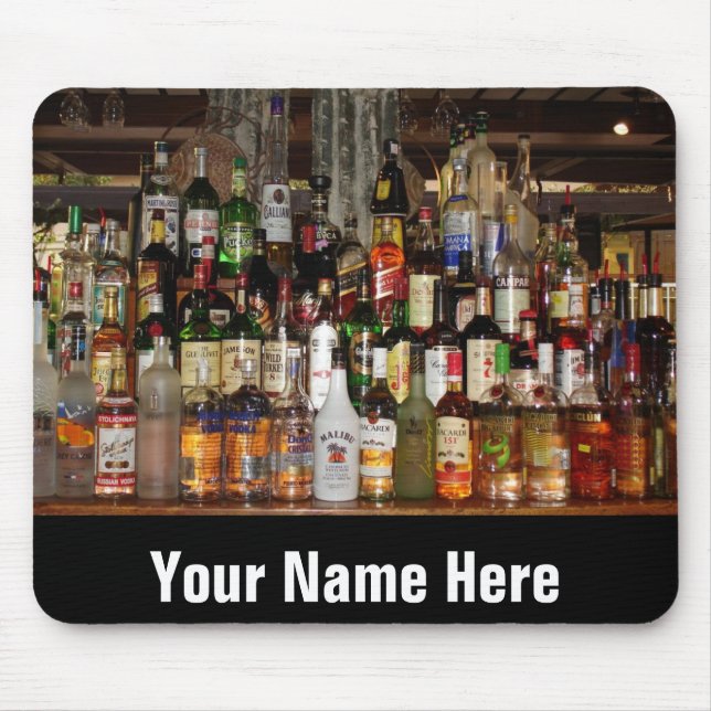 Mousepad Garrafas do licor (Frente)