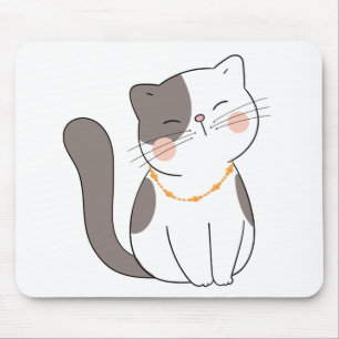 Mousepad Gata Louca Divertida Mãe de Gatinho Desenho Animad