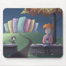 Mousepad Gata no Pad do Rato do Parque