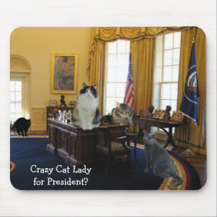 Mousepad Gata para Presidente