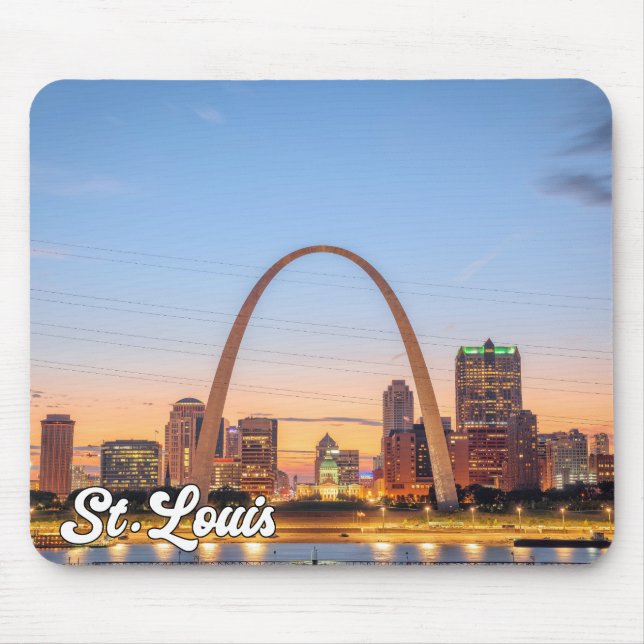 Mousepad Gateway Arch, Rua Louis, Missouri, Estados Unidos (Frente)