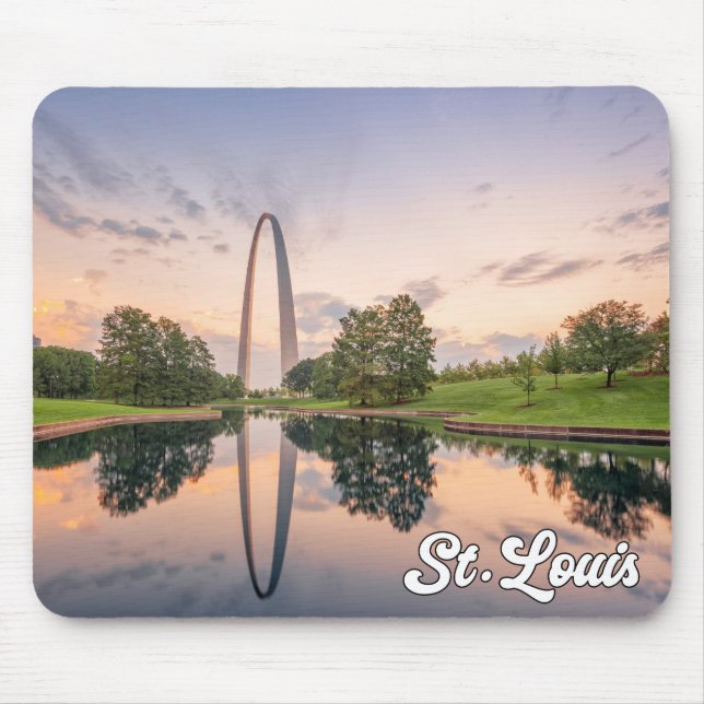 Mousepad Gateway Arch, Rua Louis, Missouri, EUA (Frente)