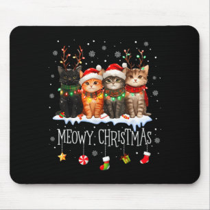 Mousepad Gatinhamente Natal Felino Gato Fofinho Gatinhos Ga